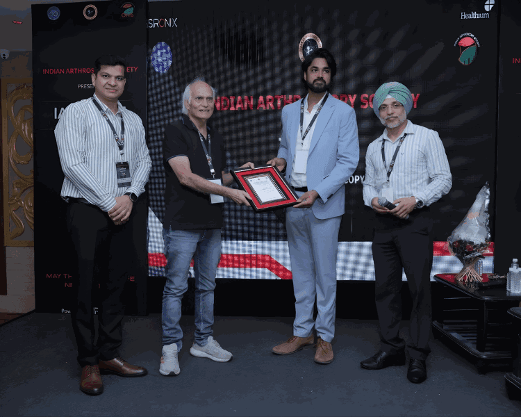 Recognition at the Indian Arthroscopy Society